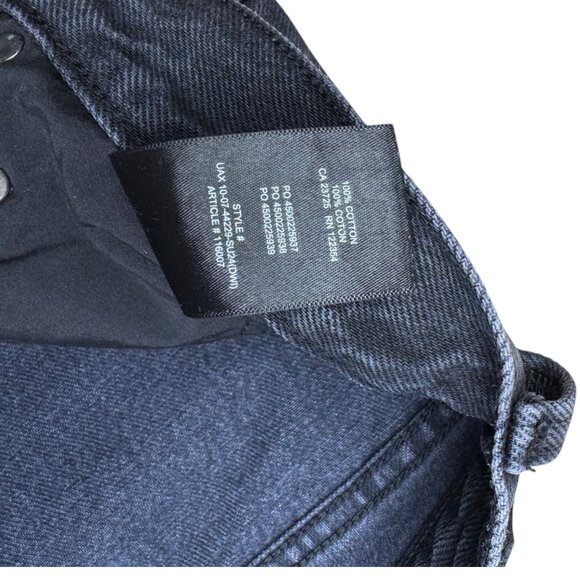 Denim Forum Aritzia The ’90s Mid-Rise Cargo Mini Skirt Black Wash Size 26 - Picture 5 of 6